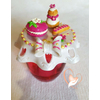 Sucrier ou pot à confiture framboise macaron religieuse