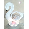 Centre de table cygne bébé fille - au cœur des arts