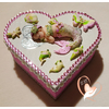 Boîte de naissance sirène rose et blanche - au coeur des arts