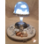 104A-au coeur des arts-Veilleuse lampe lumineuse sur socle en bois bebe fille