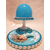 116B-au coeur des arts-Veilleuse lampe lumineuse sur socle en bois bebe fille sirene
