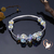 119-au-coeur-des-arts-bracelet perles cristal argent