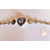 B123-Bracelet argent  cœur cristal swarovski - au coeur des arts