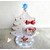CTS2-au coeur des arts-Centre de table de Noël Sapin lumineux boule de Noël à led sur socle en bois bebe garçon