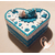 40-Boîte de naissance bébé garçon turquoise et blanche - au coeur des arts