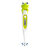 Thermomètre médical vert avec tête de grenouille embout debout flexible fond blanc_YAPA_HA_013