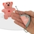 ourson teddy tag rose sur socle et unité parentale dans main avec effet signal sonore
