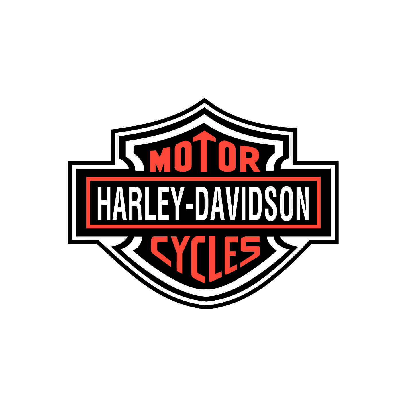 Stickers Harley Davidson couleurs - Autocollant moto