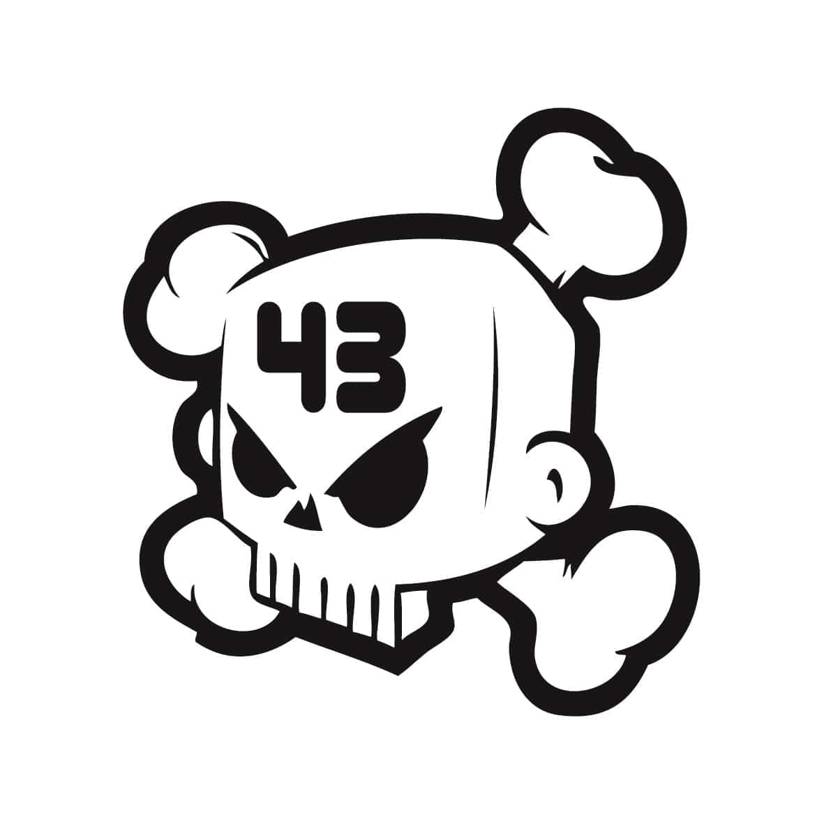 STICKERS KEN BLOCK 43 SKULL