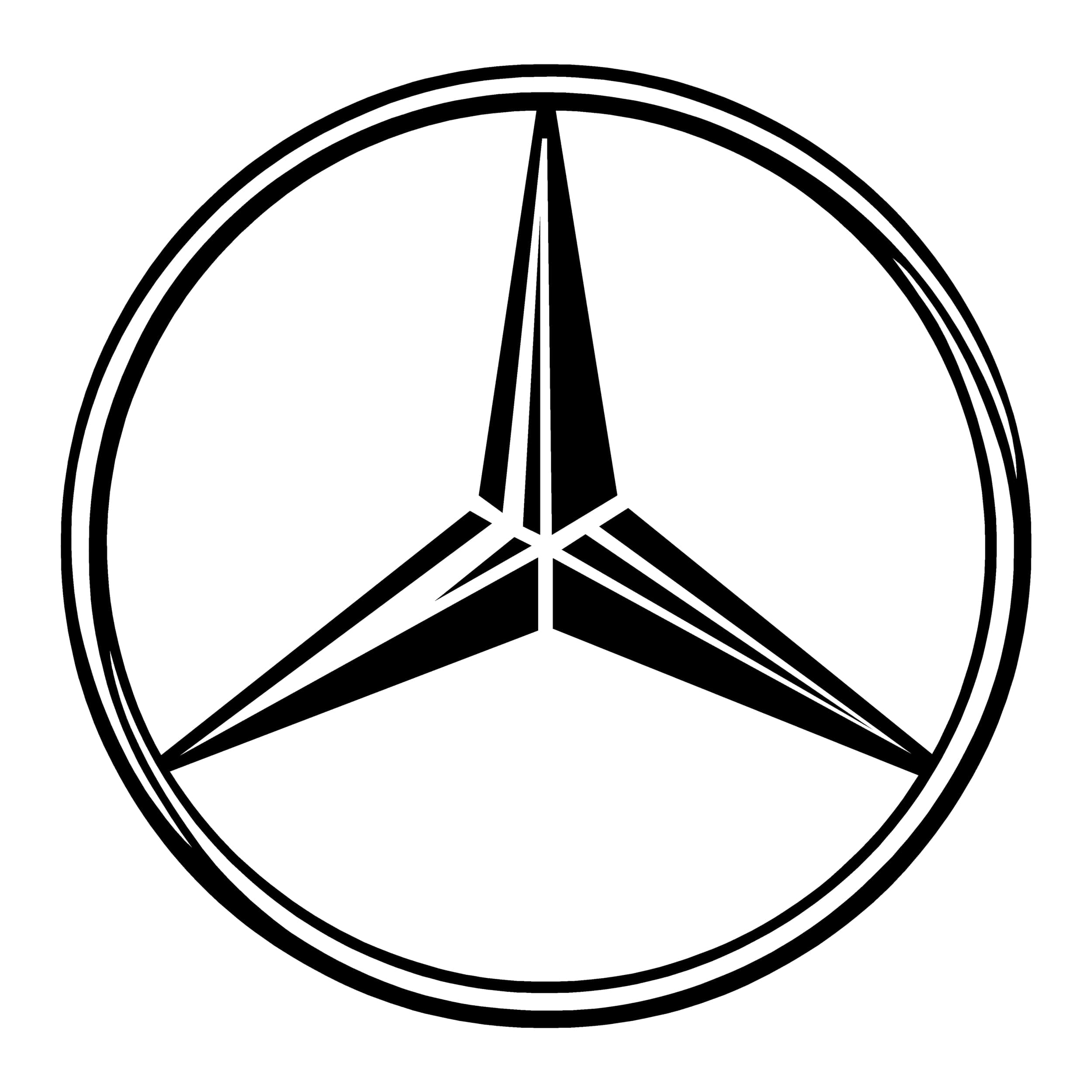 STICKERS MERCEDES BENZ LOGO MODERNE