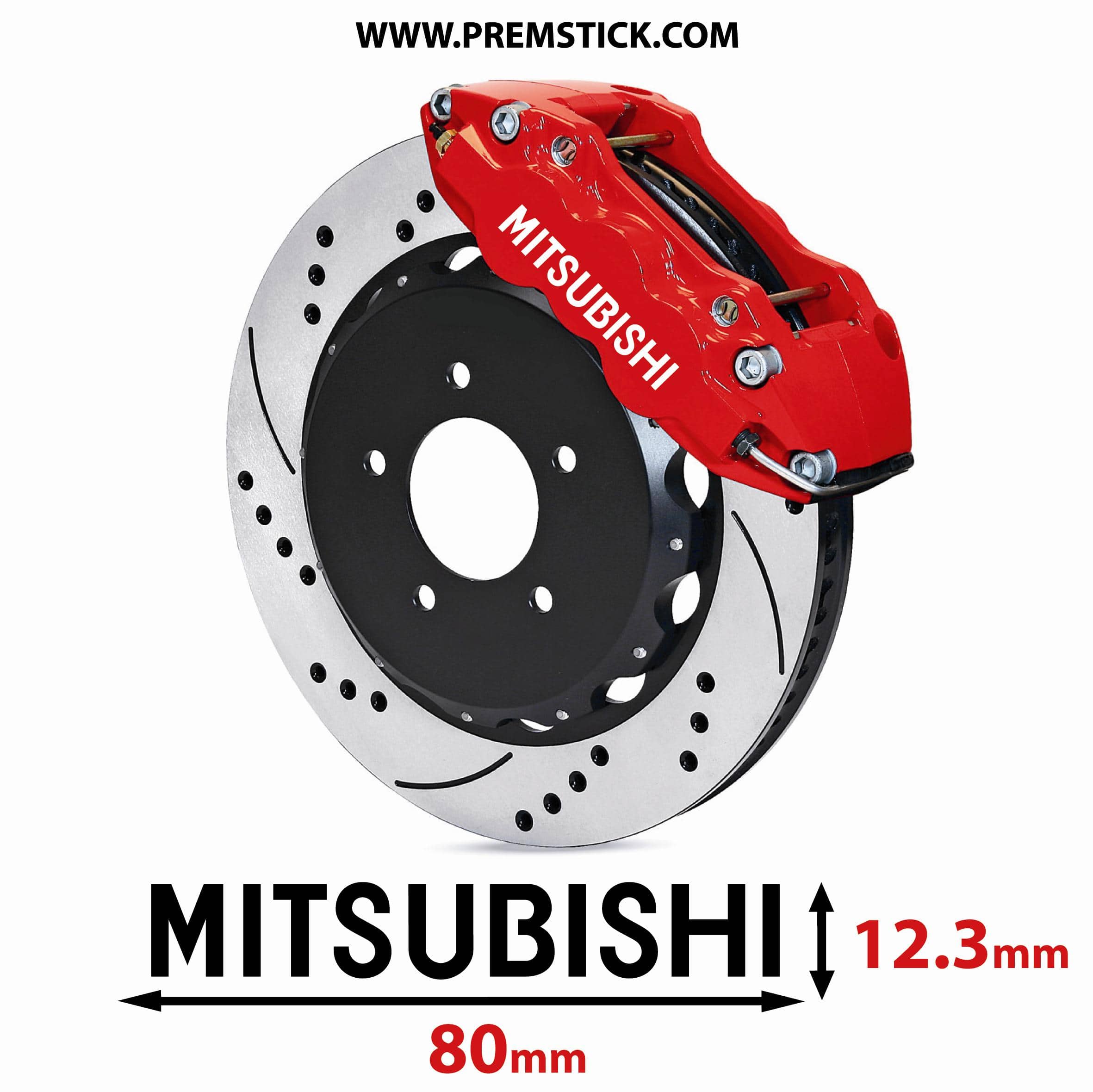 STICKERS ETRIER DE FREIN MITSUBISHI