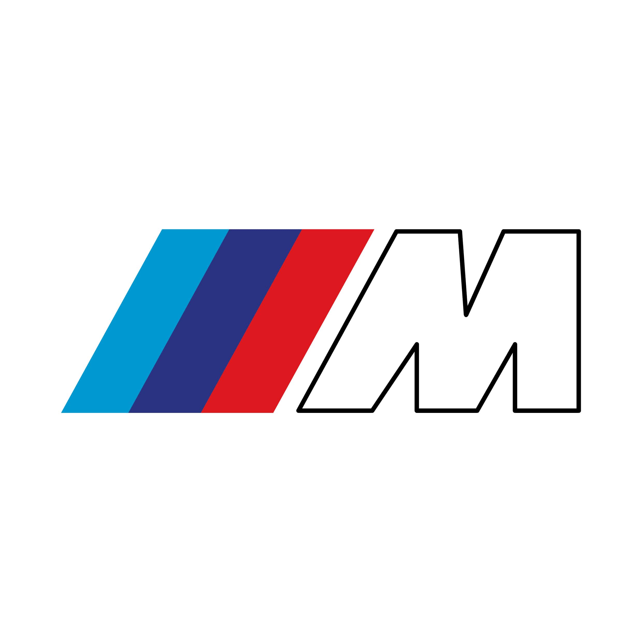 Stickers BMW M couleurs - Autocollant voiture