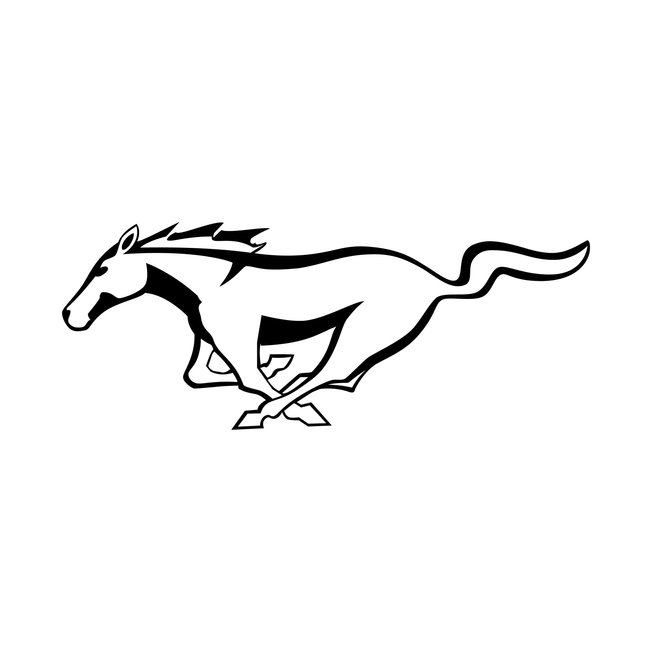 STICKERS MUSTANG LOGO