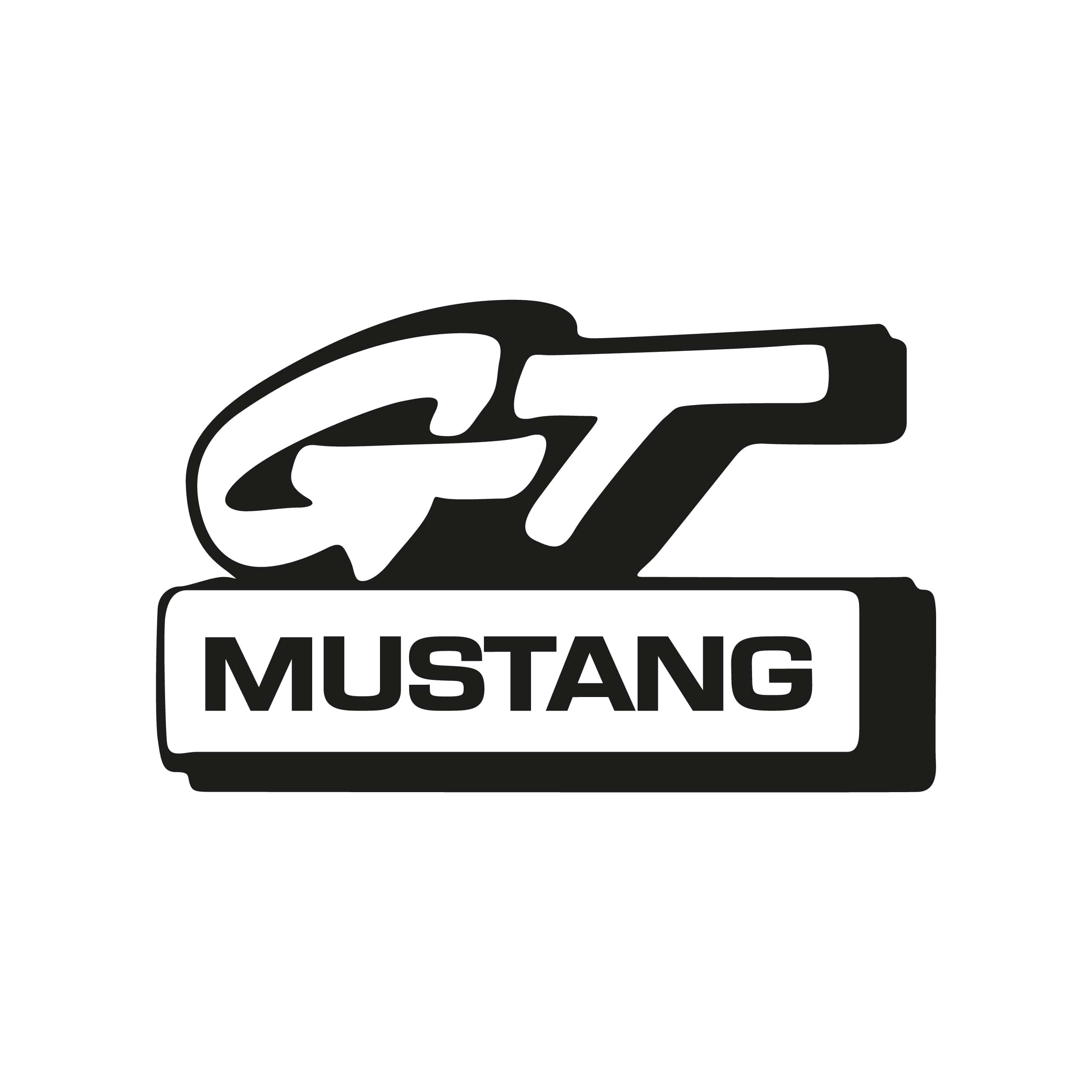 STICKERS MUSTANG GT LOGO