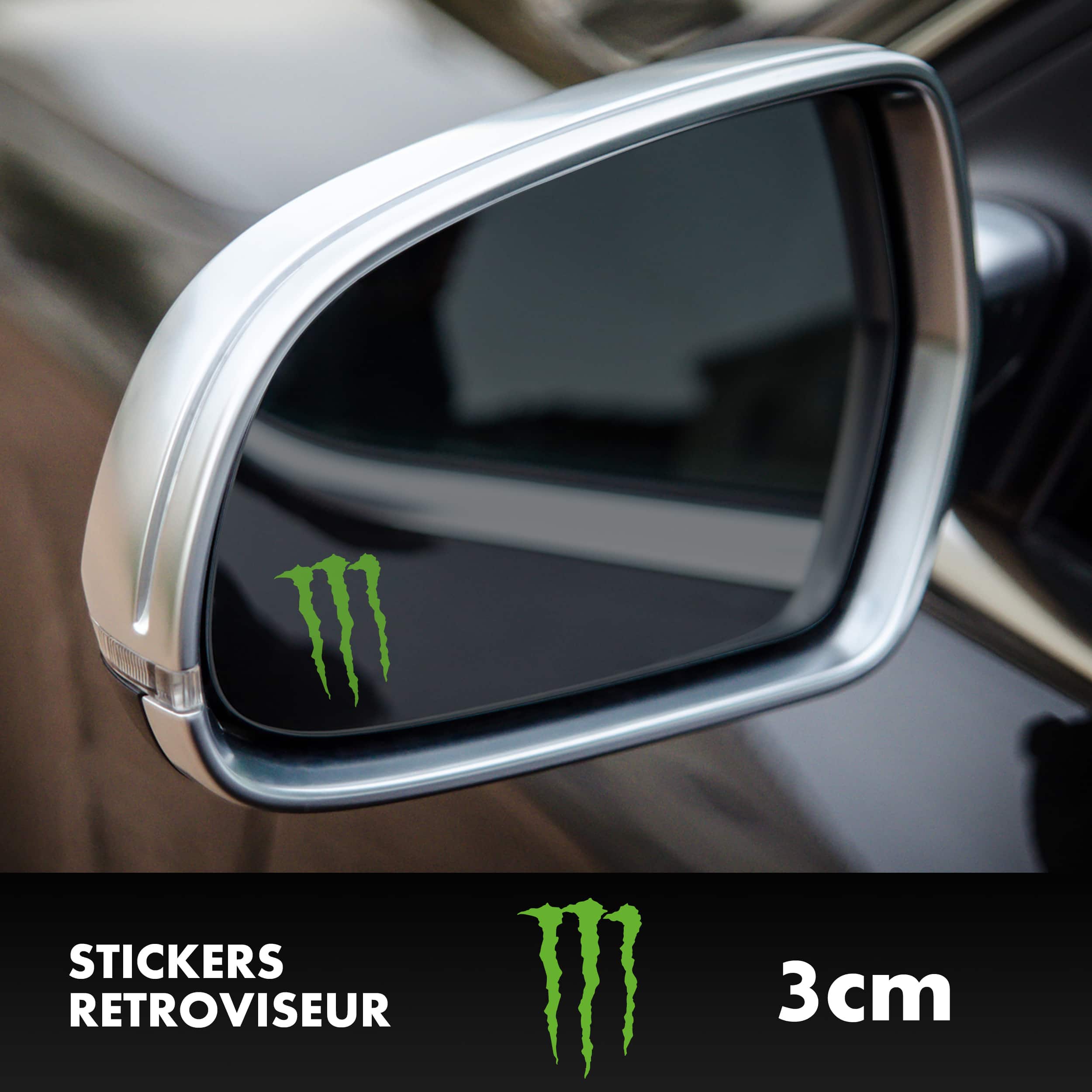 2 AUTOCOLLANTS (Sticker) Monster Energy déco moto ou auto - Équipement auto