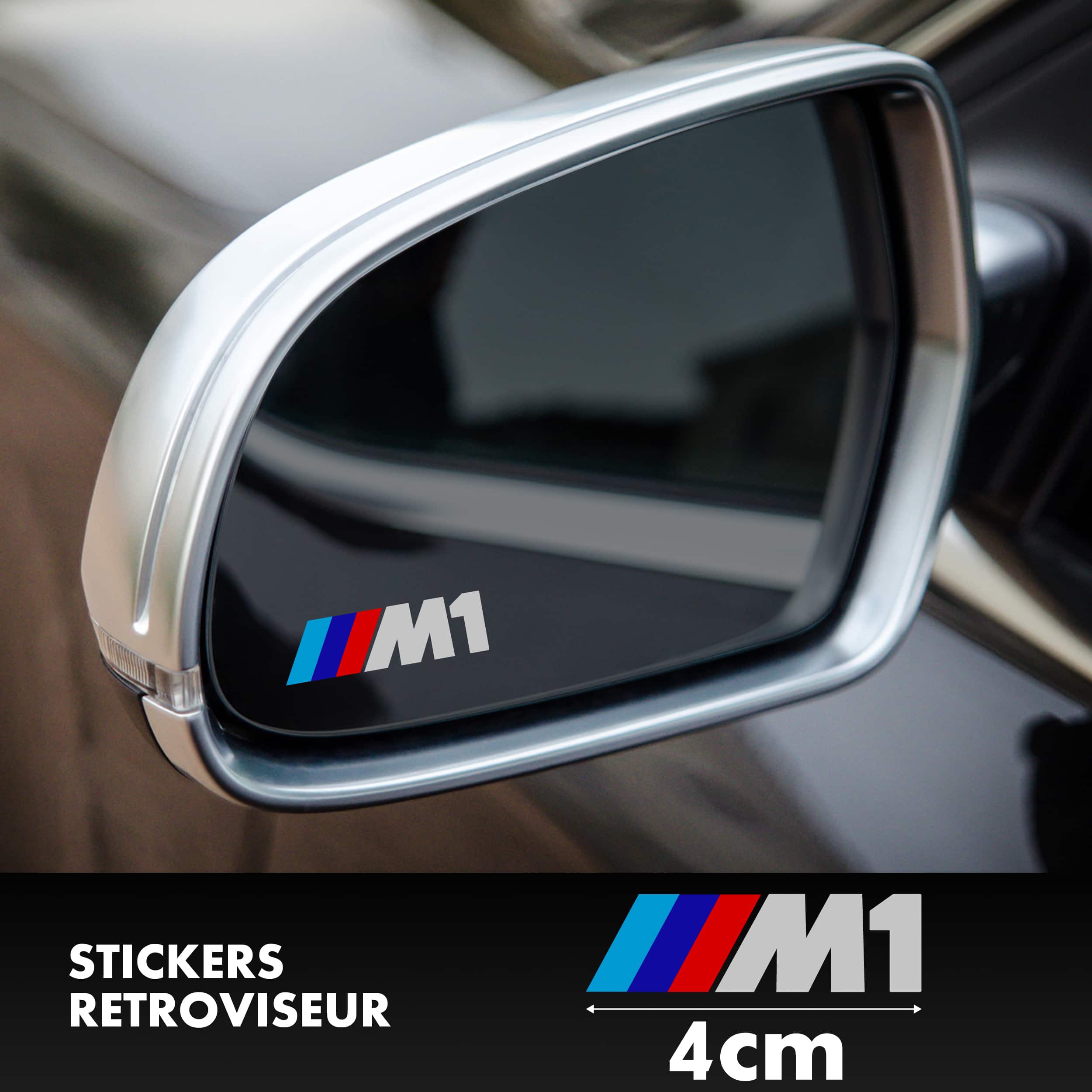STICKERS RETROVISEUR BMW M1