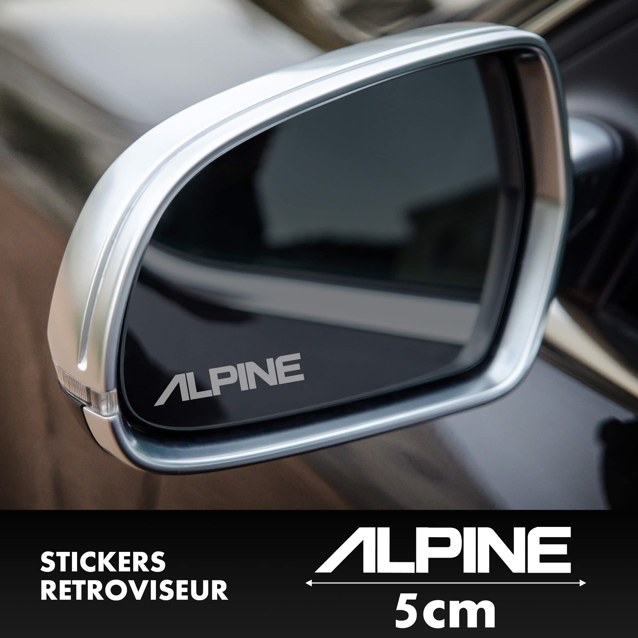 STICKERS RETROVISEUR ALPINE