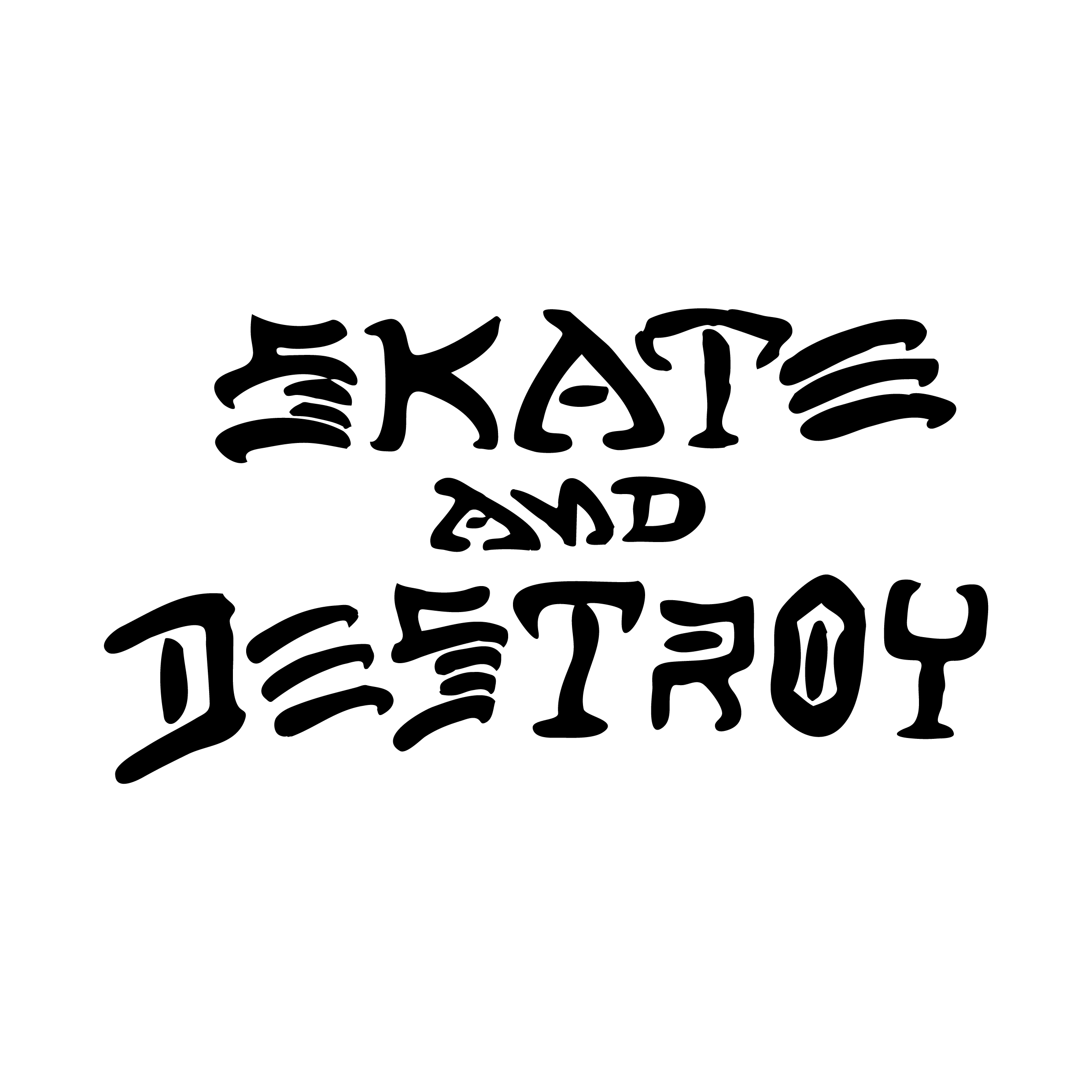 STICKERS SKATE AND DESTROY