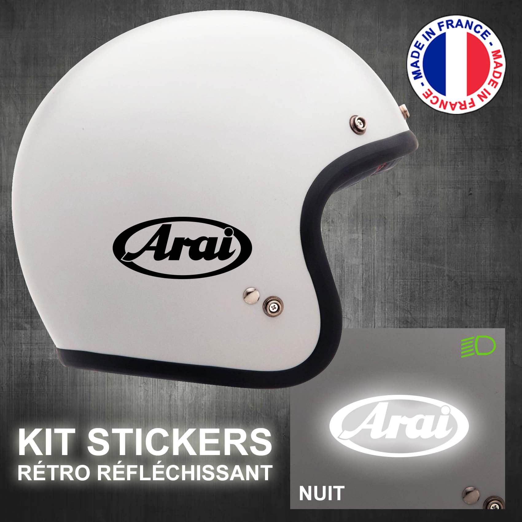 stickers-casque-moto-arai-ref1-retro-reflechissant-autocollant-moto-velo-tuning-racing-route-sticker-casques-adhesif-scooter-nuit-securite-decals-personnalise-personnalisable-min