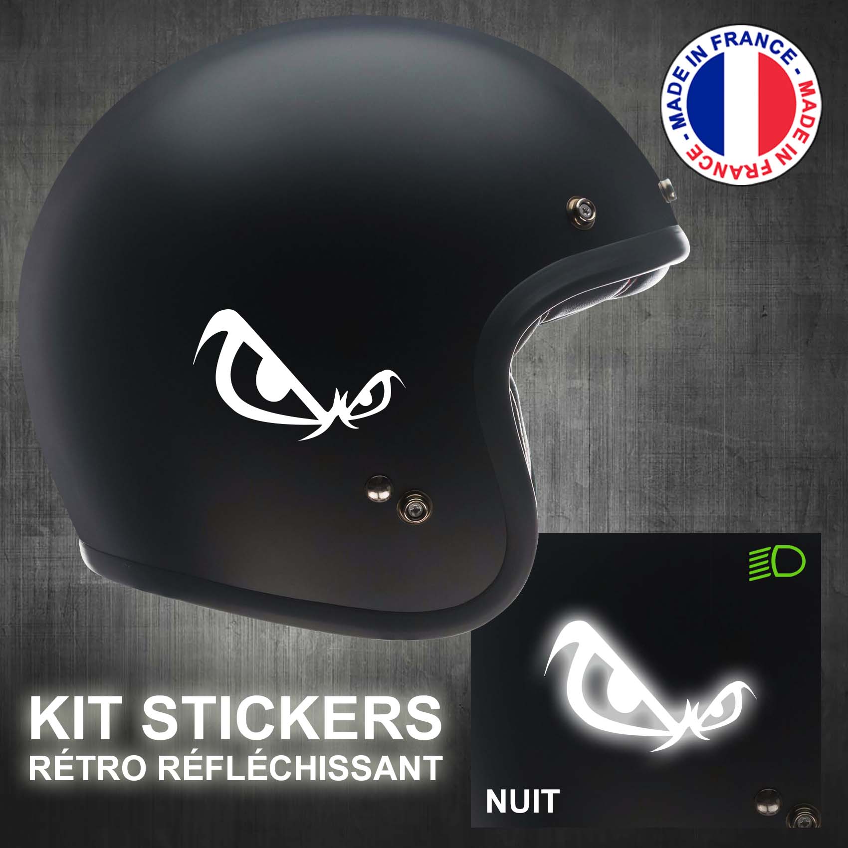 stickers-casque-moto-no-fear-ref1-retro-reflechissant-autocollant-noir-moto-velo-tuning-racing-route-sticker-casques-adhesif-scooter-nuit-securite-decals-personnalise-personnalisable-min
