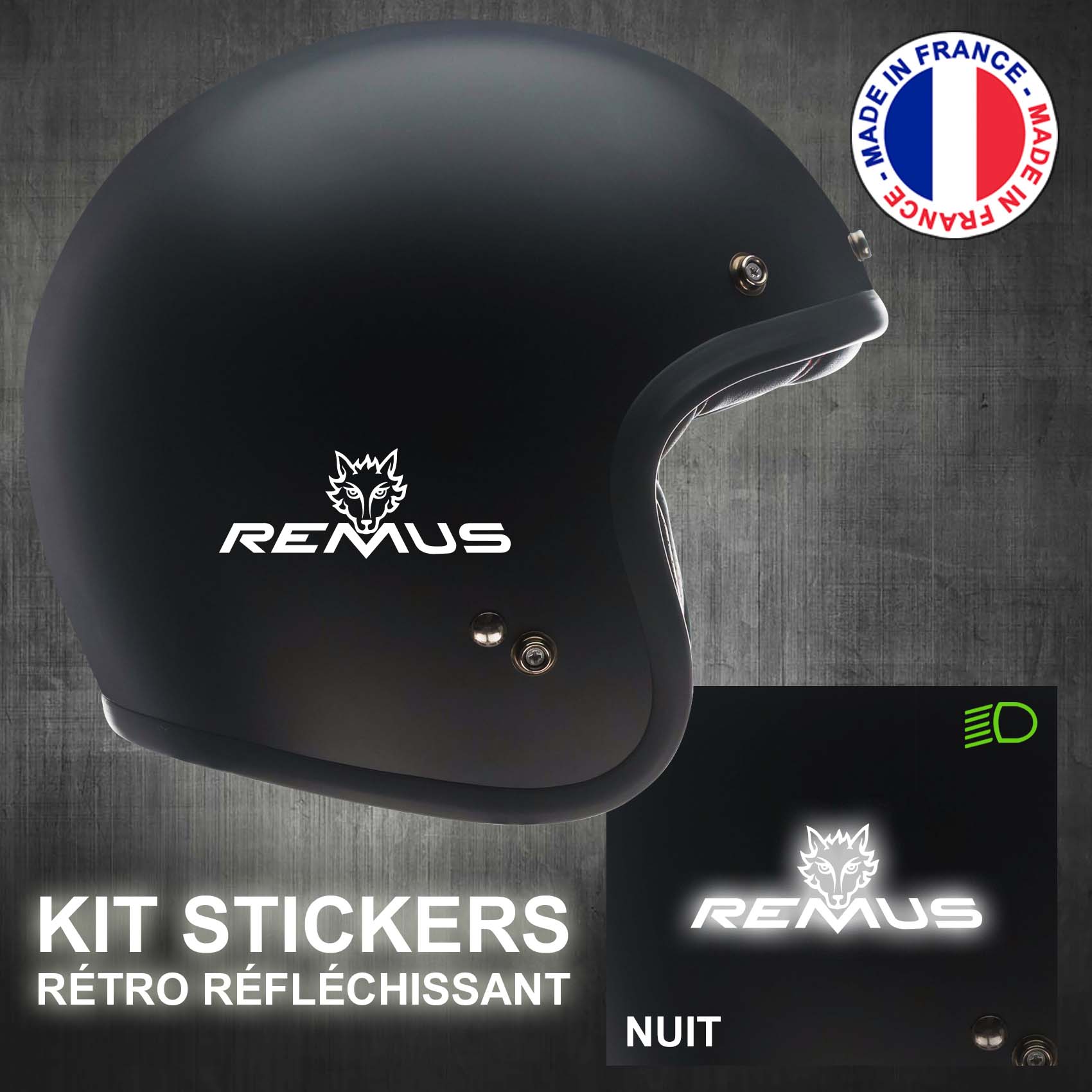 stickers-casque-moto-remus-ref1-retro-reflechissant-autocollant-noir-moto-velo-tuning-racing-route-sticker-casques-adhesif-scooter-nuit-securite-decals-personnalise-personnalisable-min