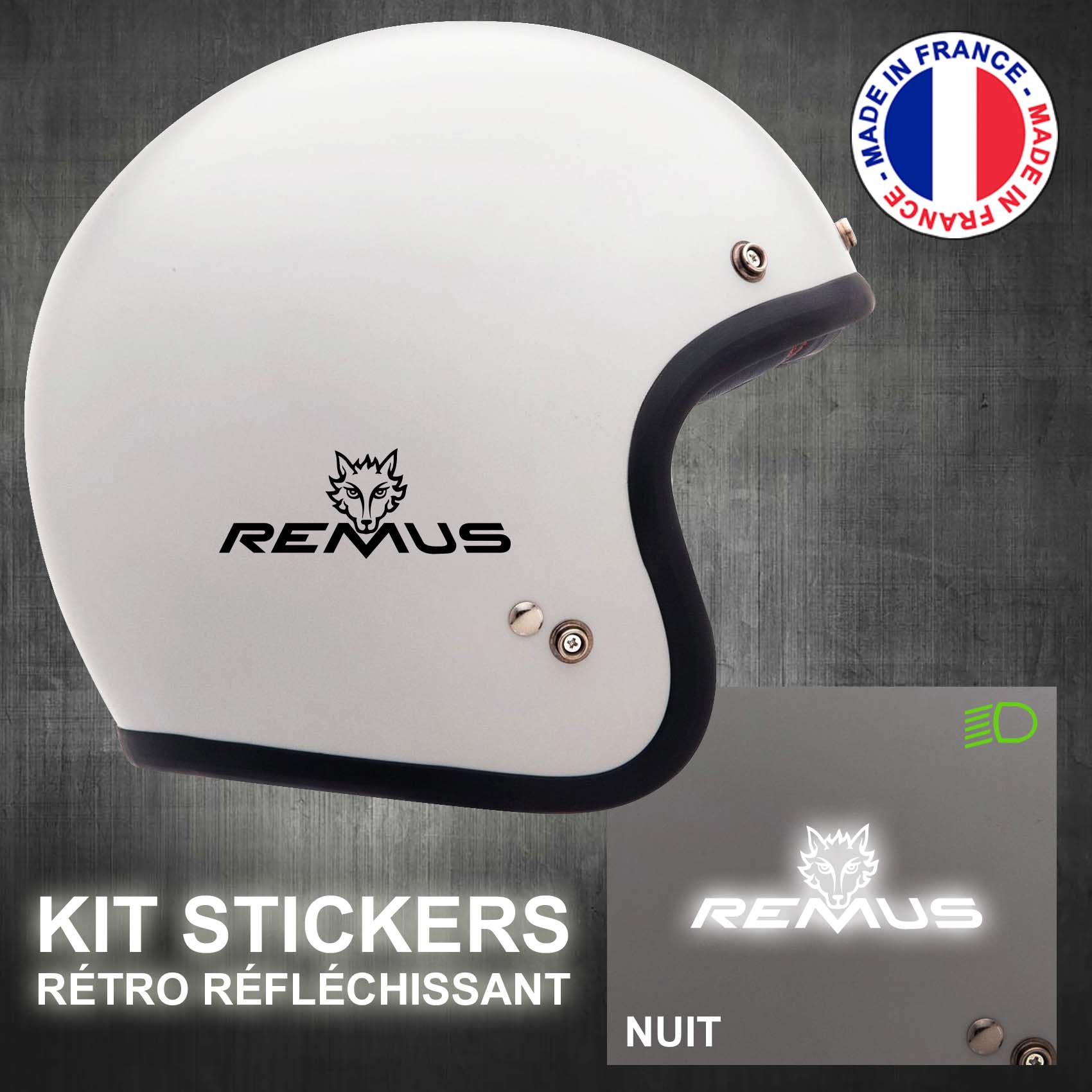 Stickers, autocollants et accessoires rétro-réfléchissants pour vélo