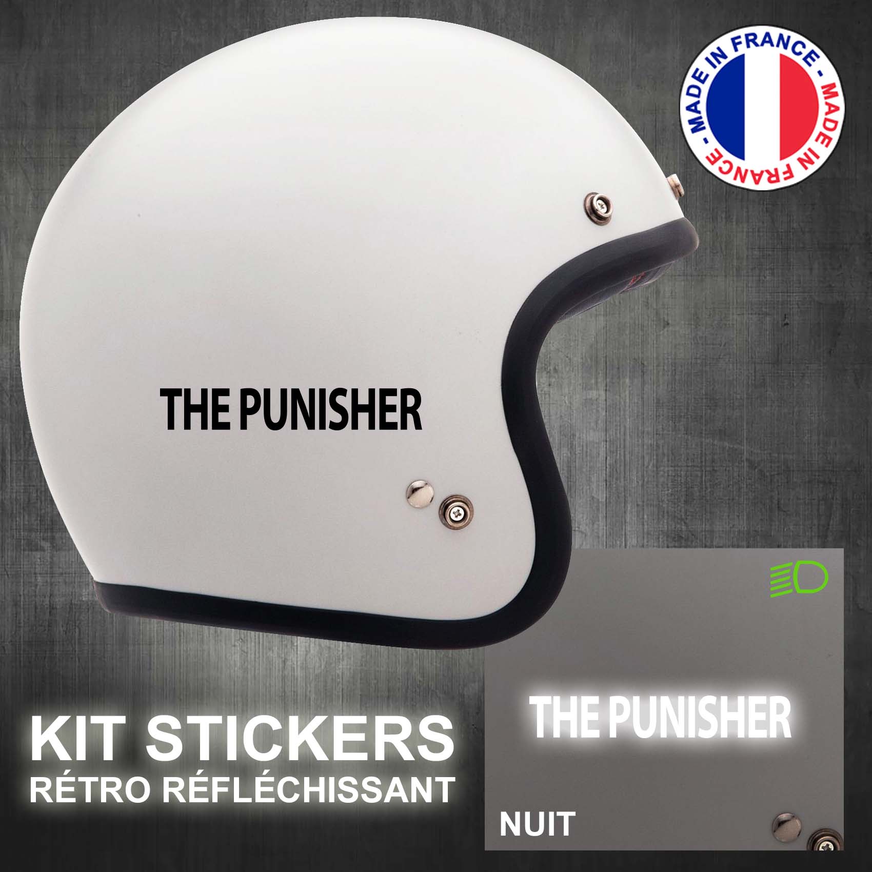 stickers-casque-moto-the-punisher-harley-ref3-retro-reflechissant-autocollant-moto-velo-tuning-racing-route-sticker-casques-adhesif-scooter-nuit-securite-decals-personnalise-personnalisable-