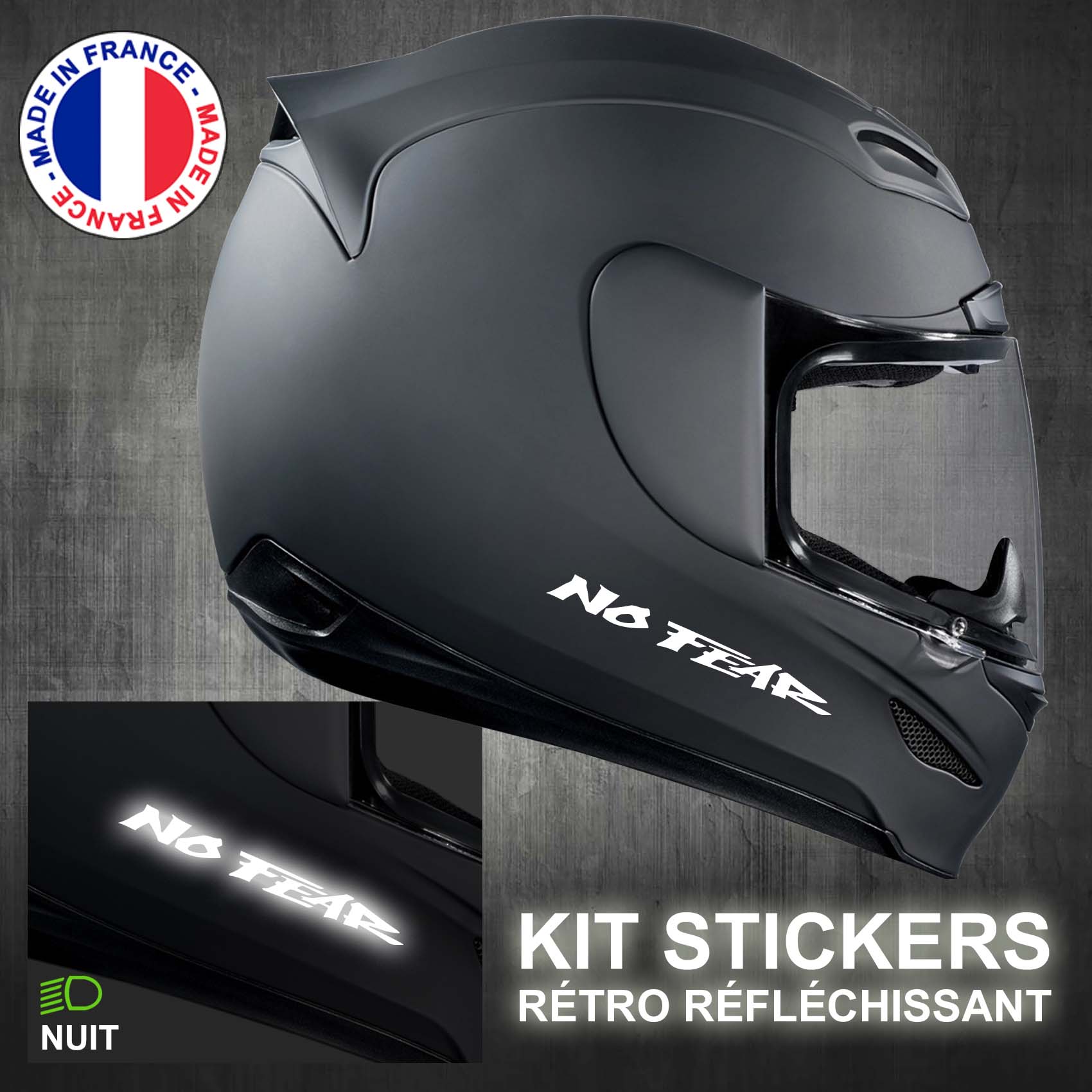 stickers-casque-moto-no-fear-ref3-retro-reflechissant-autocollant-noir-moto-velo-tuning-racing-route-sticker-casques-adhesif-scooter-nuit-securite-decals-personnalise-personnalisable-min