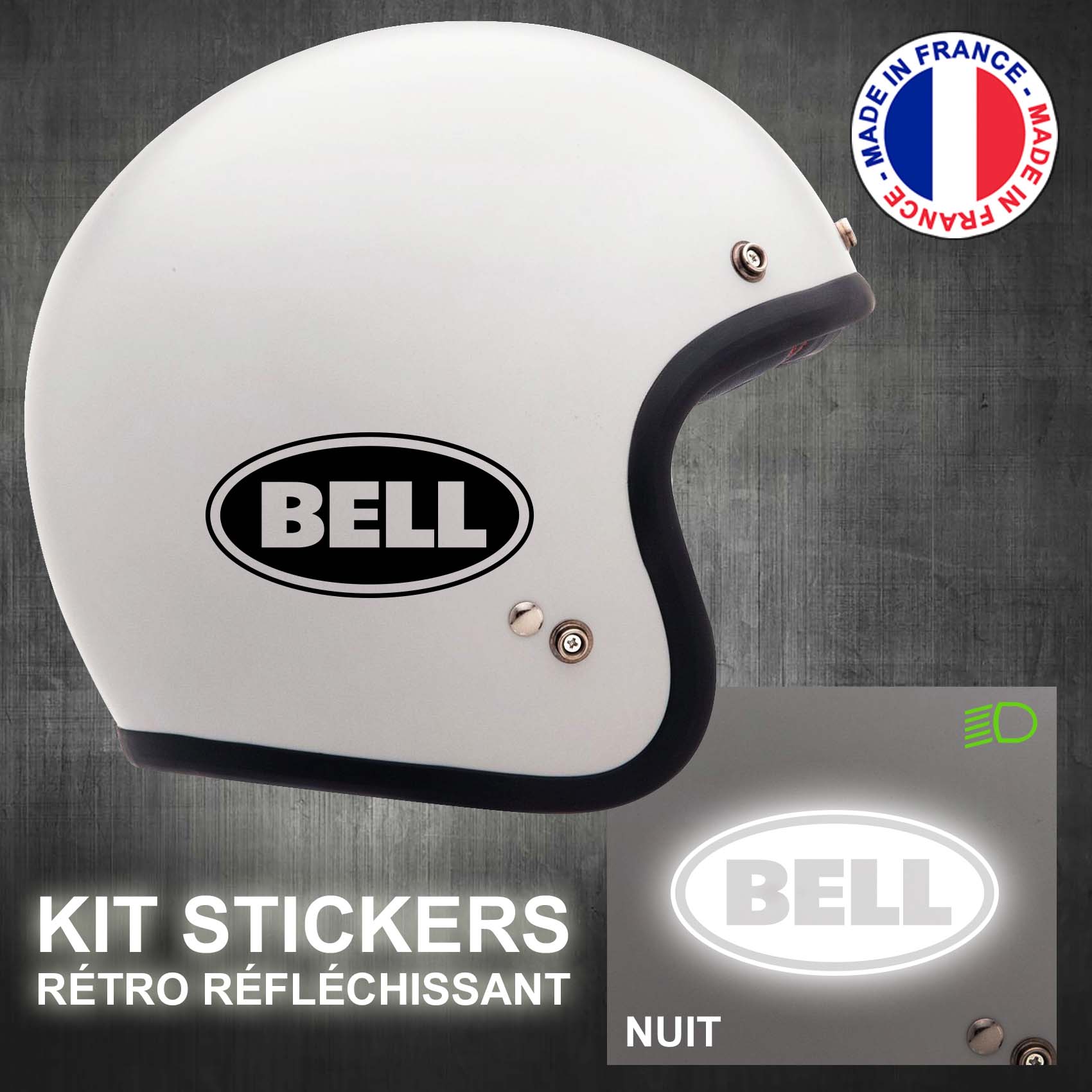 stickers-casque-moto-bell-ref1-retro-reflechissant-autocollant-blanc-moto-velo-tuning-racing-route-sticker-casques-adhesif-scooter-nuit-securite-decals-personnalise-personnalisable-min