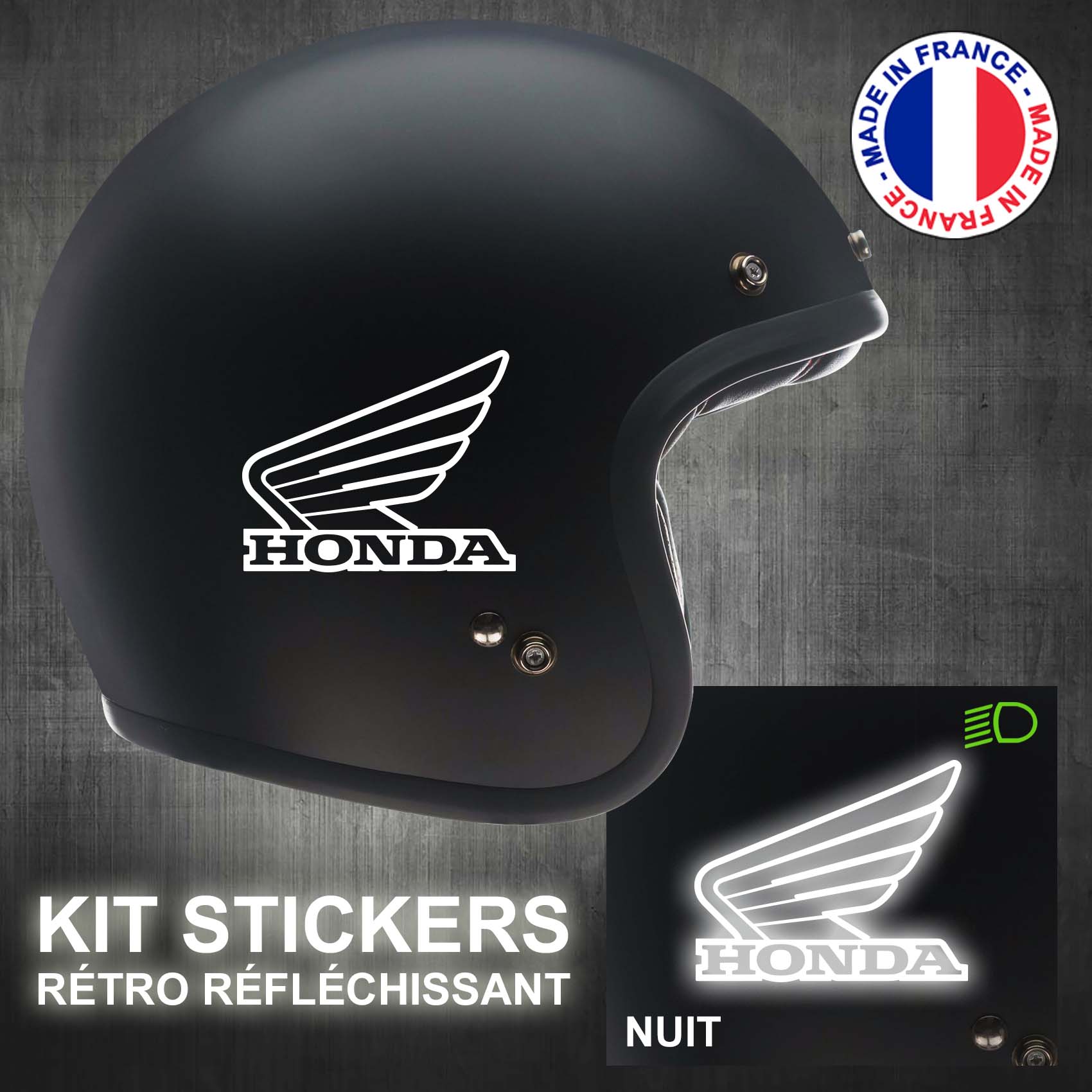stickers-casque-moto-honda-ref4-retro-reflechissant-autocollant-noir-moto-velo-tuning-racing-route-sticker-casques-adhesif-scooter-nuit-securite-decals-personnalise-personnalisable-min