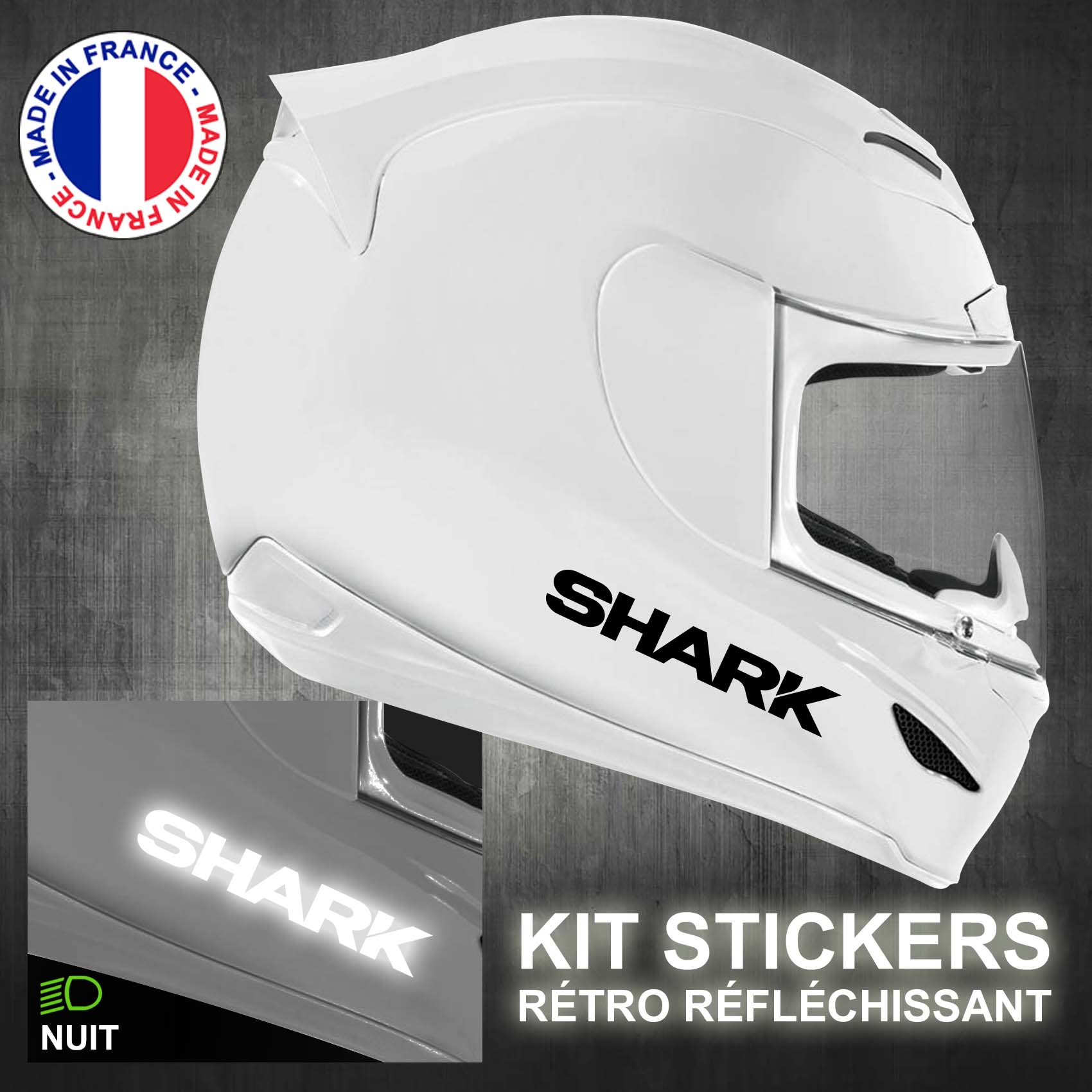Stickers casque SHARK SPARTAN™ 🇫🇷