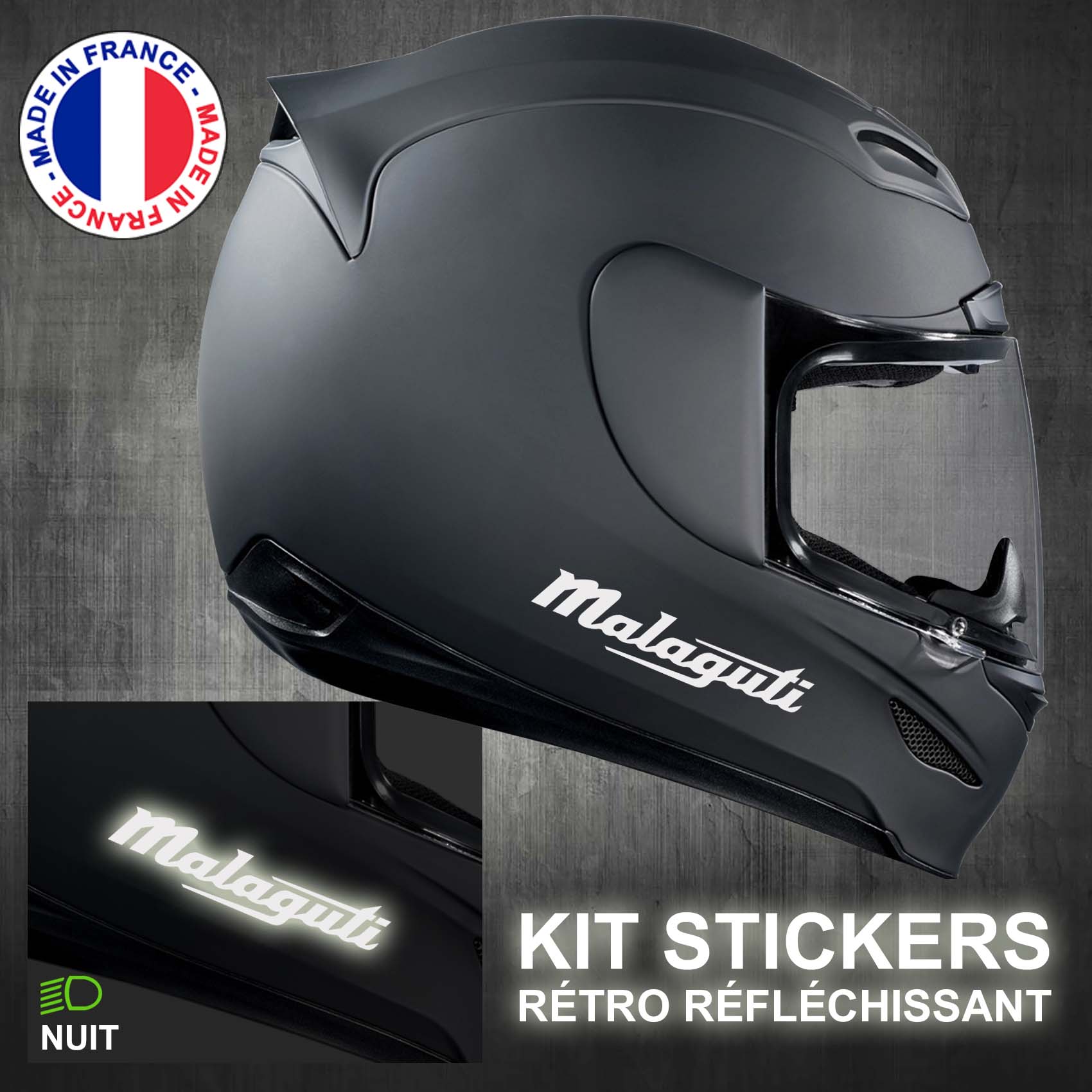 stickers-casque-moto-malaguti-retro-reflechissant-ref3-autocollant-blanc-reflective-sticker-casques-securite-adhesif-scooter-ref3malaguticasqueretro