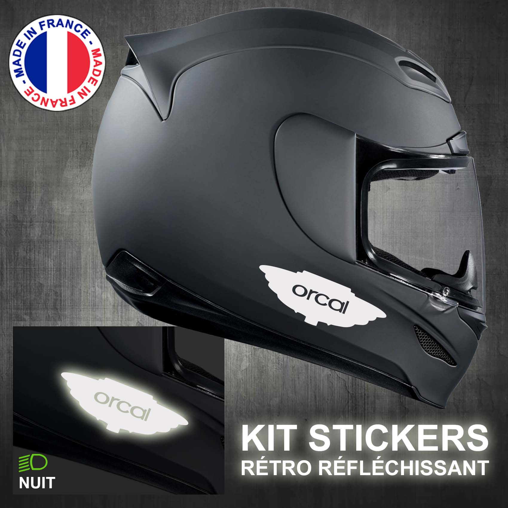 stickers-casque-moto-orcal-retro-reflechissant-ref1-autocollant-blanc-reflective-sticker-casques-securite-adhesif-scooter-ref1orcalcasqueretro