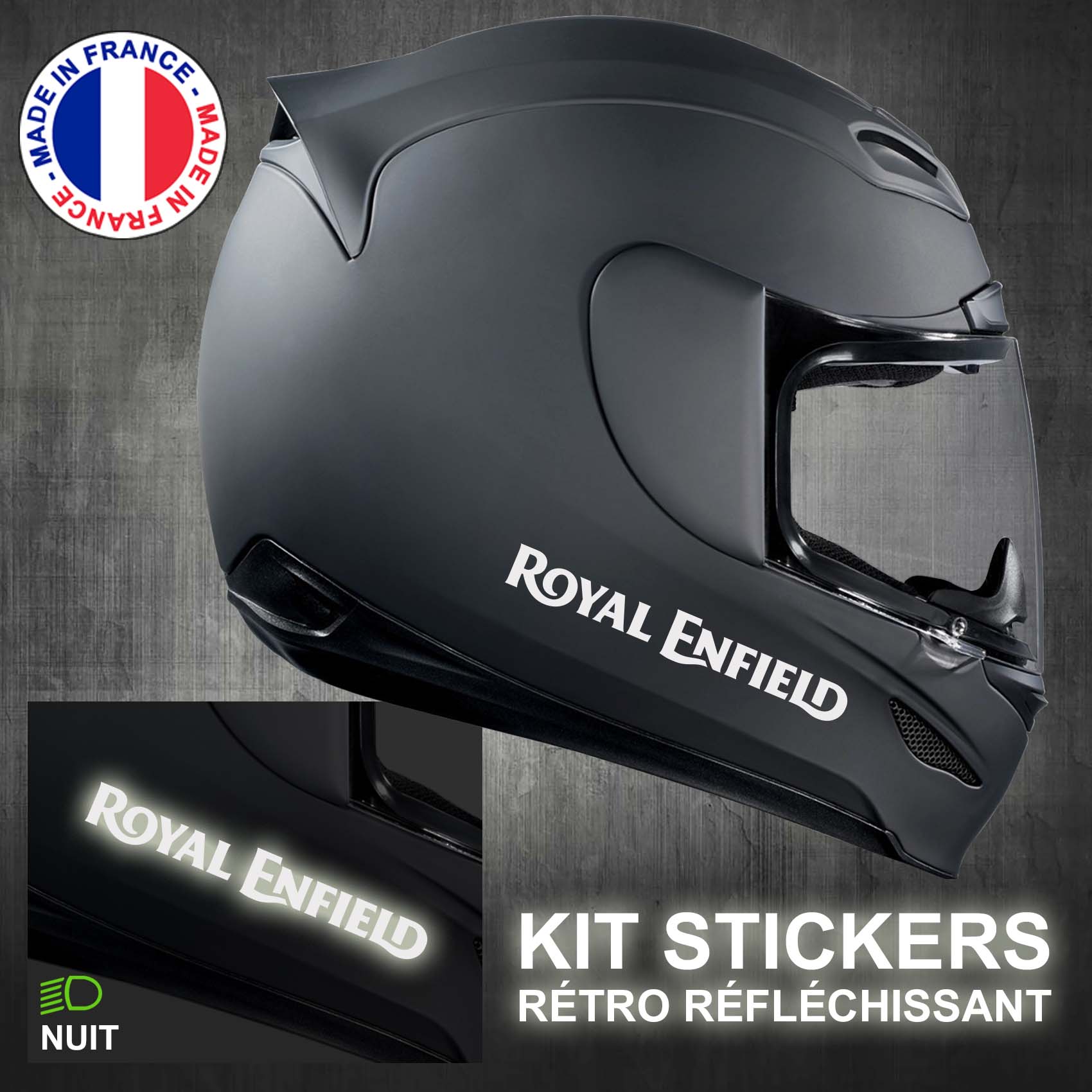 stickers-casque-moto-royal-enfield-retro-reflechissant-ref3-autocollant-blanc-reflective-sticker-casques-securite-adhesif-scooter-ref3royalenfieldcasqueretro