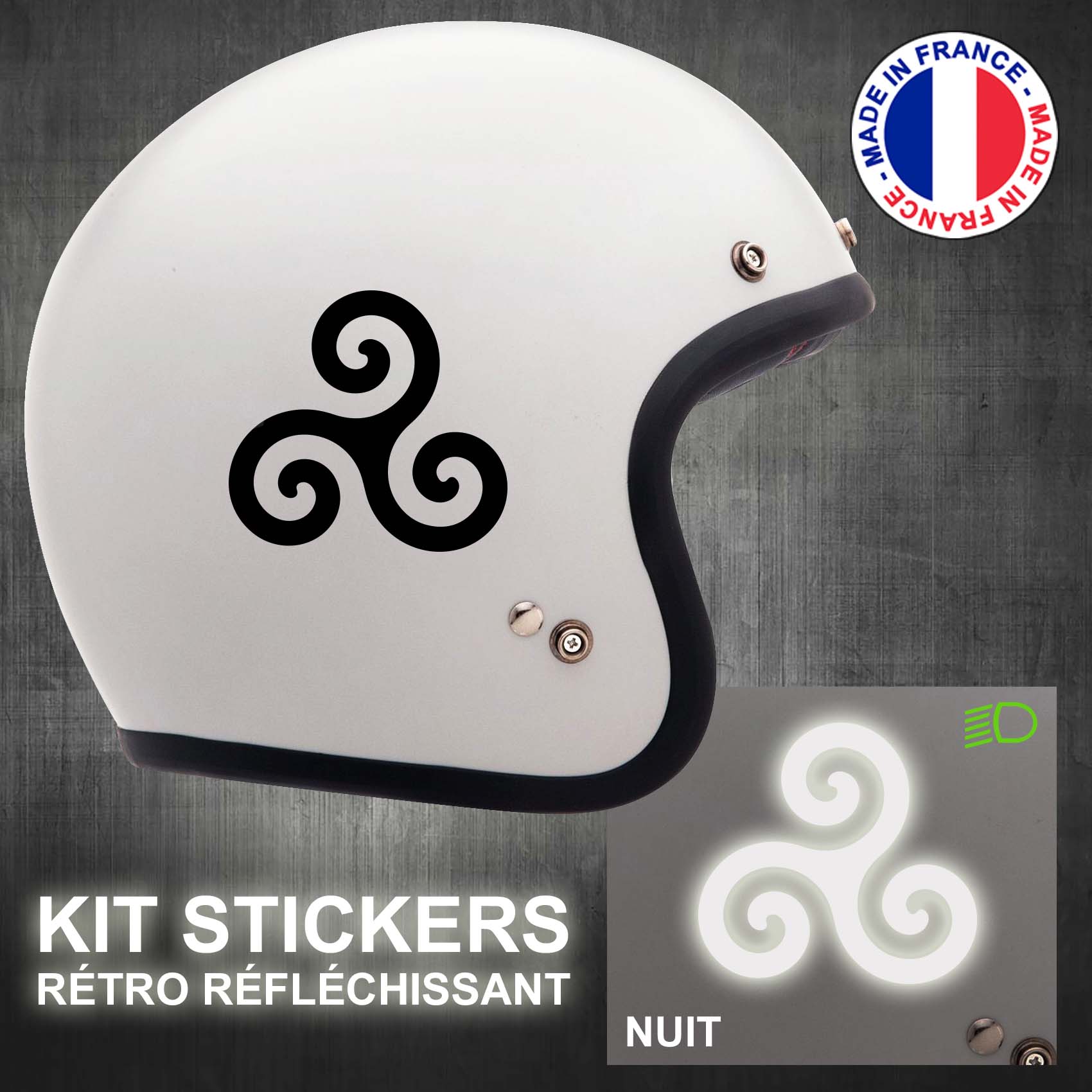 stickers-casque-moto-triskel-retro-reflechissant-ref1-autocollant-noir-reflective-sticker-casques-securite-adhesif-scooter-ref1triskelcasqueretro