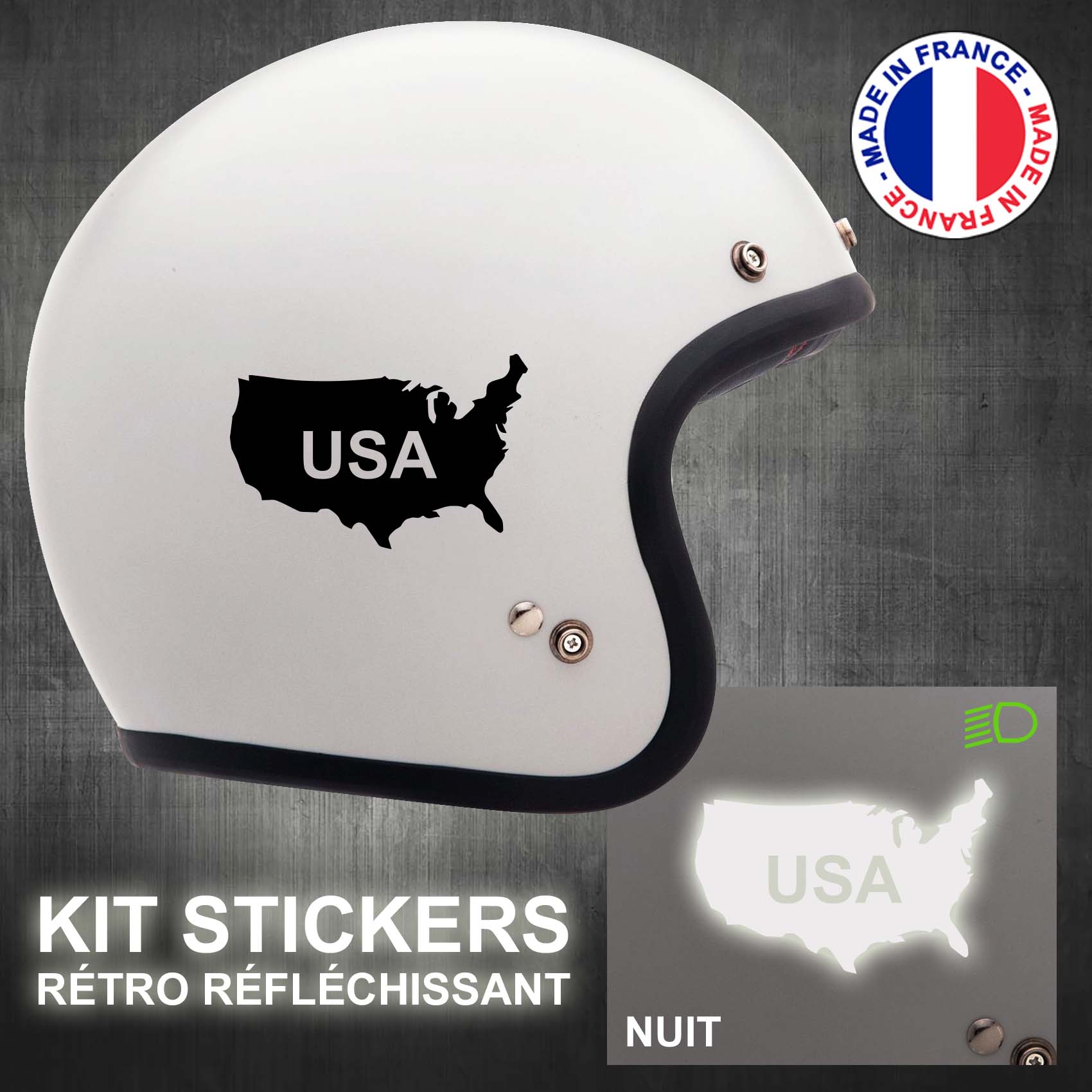 stickers-casque-moto-usa-retro-reflechissant-ref1-autocollant-noir-reflective-sticker-casques-securite-adhesif-scooter-ref1usacasqueretro
