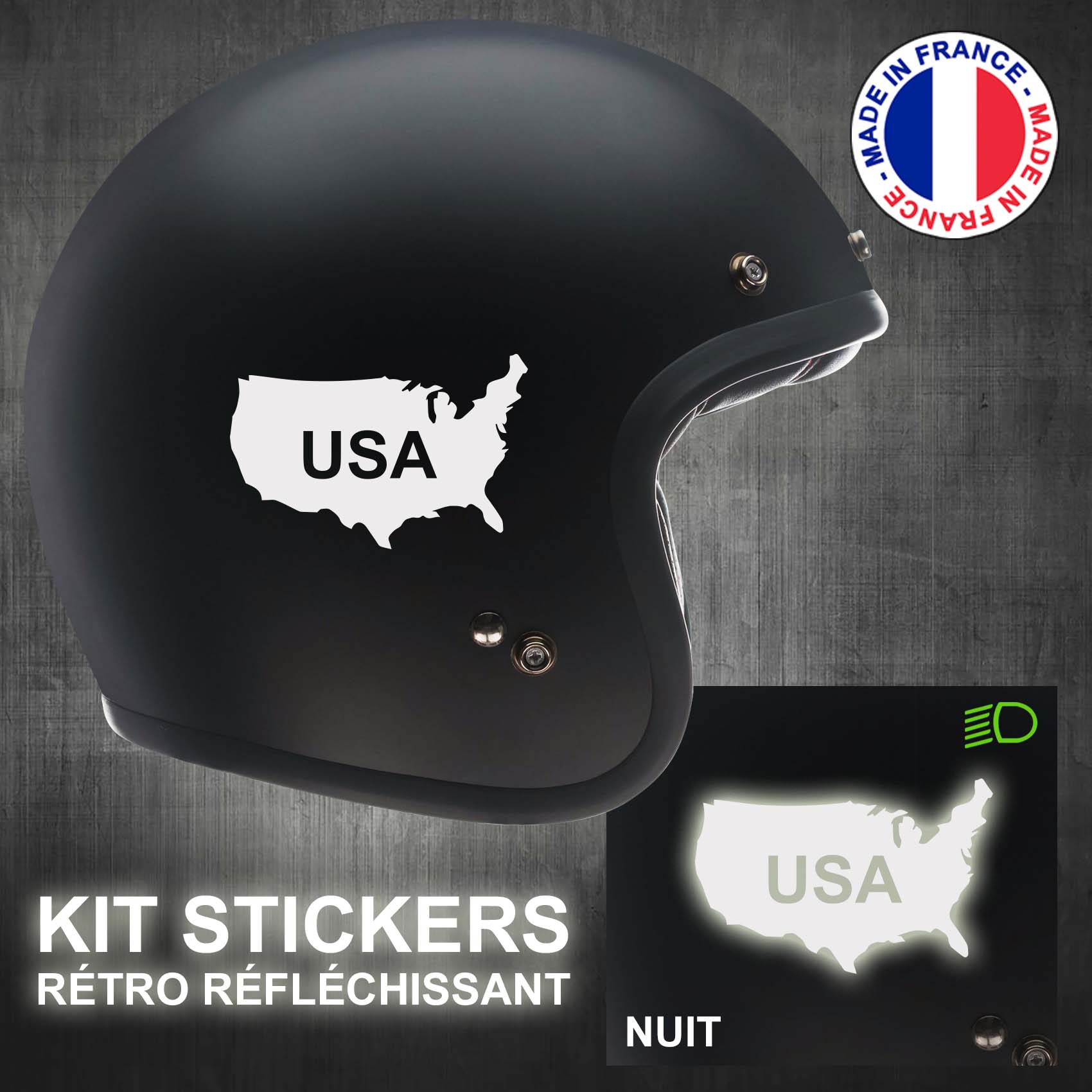 stickers-casque-moto-usa-retro-reflechissant-ref1-autocollant-blanc-reflective-sticker-casques-securite-adhesif-scooter-ref1usacasqueretro