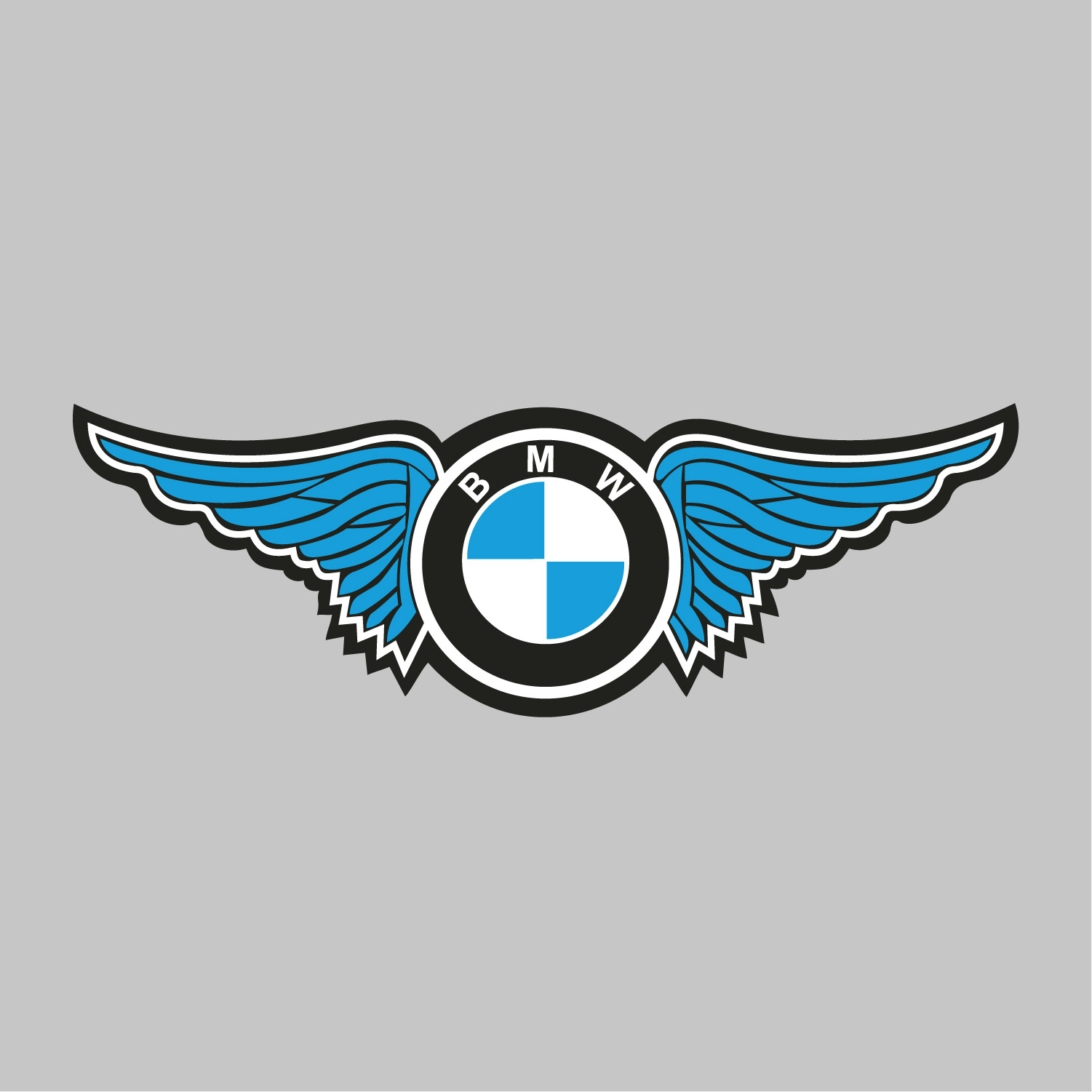 ref15bmwmoto-stickers-bmw-ailes-couleurs-autocollant-moto-sticker-bmw-vintage-wings