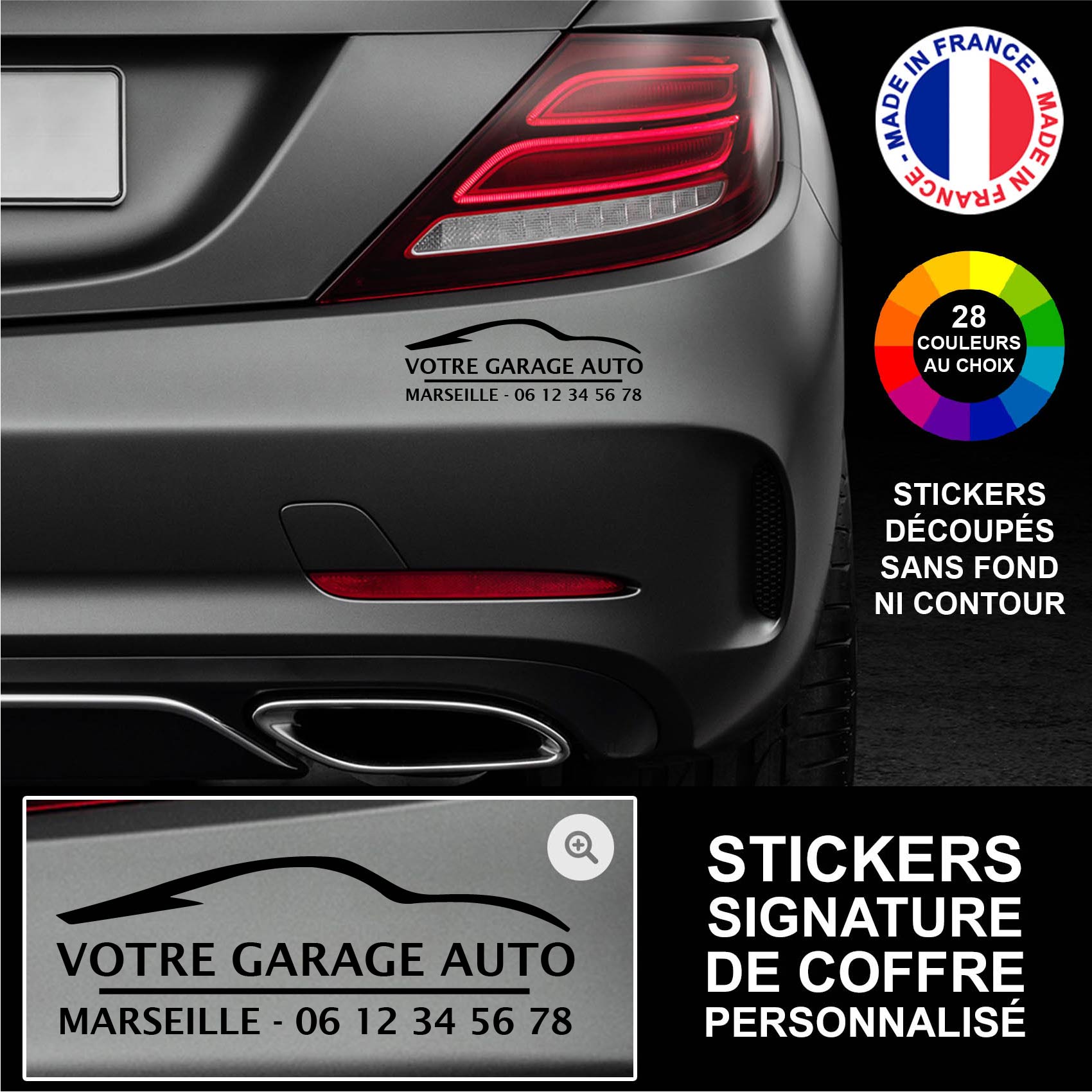 ref9signaturedecoffre-stickers-signature-de-coffre-personnalisé-m9-sticker-signature-garage-concession-autocollant-concessionnaire-automobile-sur-mesure