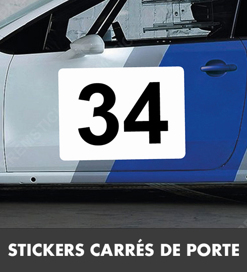 Stickers Rallye Carré de porte