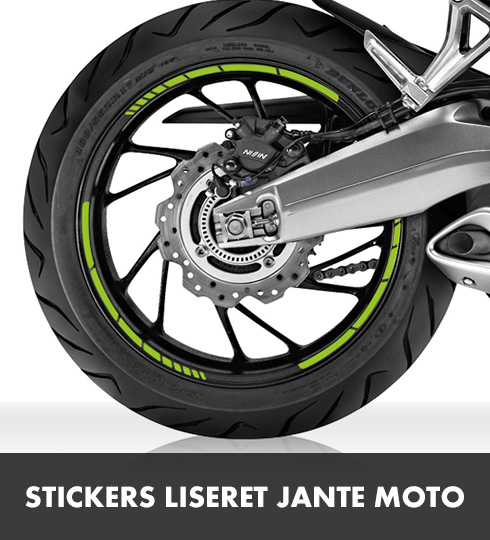 Stickers Sécurité Moto Bike-it Liseret De Jantes - Satisfait Ou Remboursé 