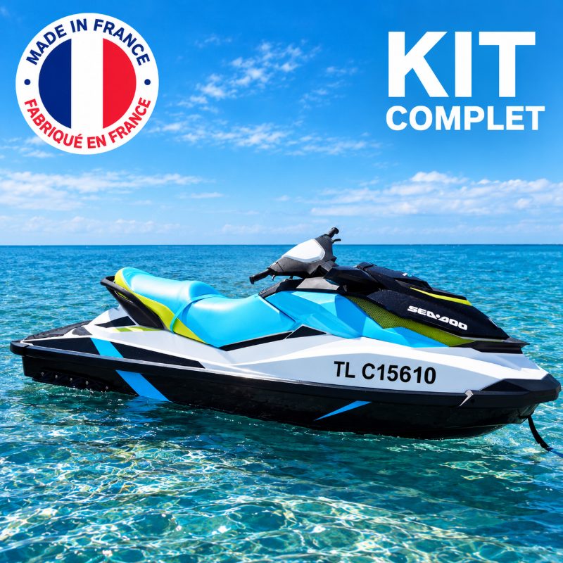 Stickers immatriculation jet-ski - kit complet autocollant immat fabriqué en France PremStick