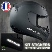 Autocollants Réfléchissants Pour Casque Moto – Lot De 6, Noir, Résistants Aux Intempéries – Augmente La Visibilité De Nuit