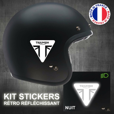 Stickers Réfléchissant pour Casque Moto - Autocollant Personnalisé
