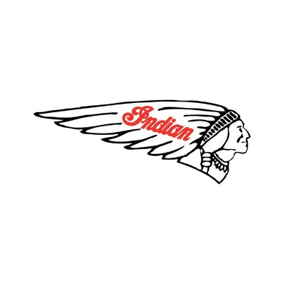 Lot De 2 Stickers Indian Motorcycle En Vinyle - Déco Réservoir, Casque, Etc., Neufs