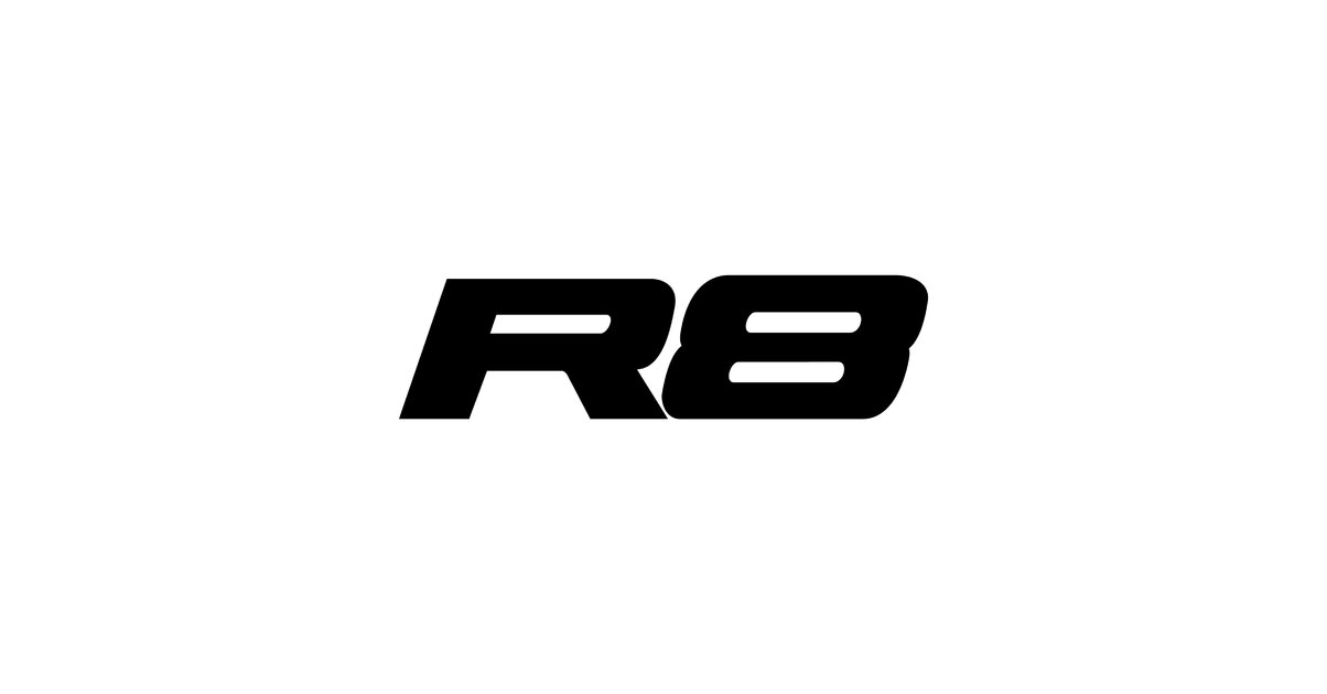 Audi R8 Lettering Stickers Audi R8 - Autocollant voiture