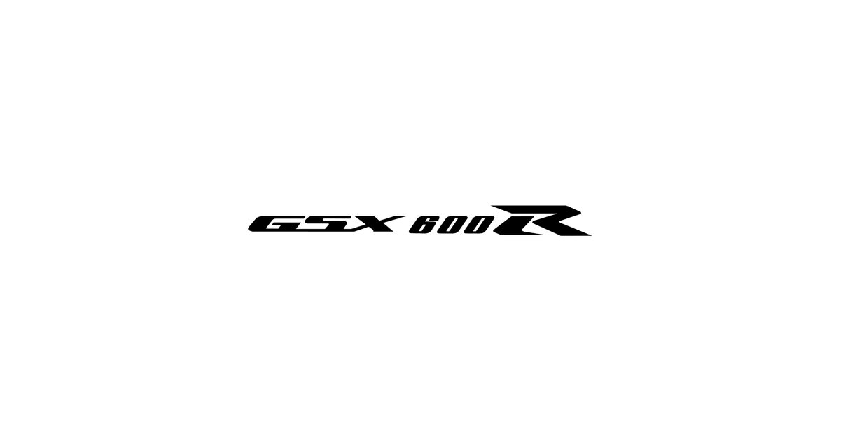 Stickers Suzuki GSX 600R Logo - Autocollant moto