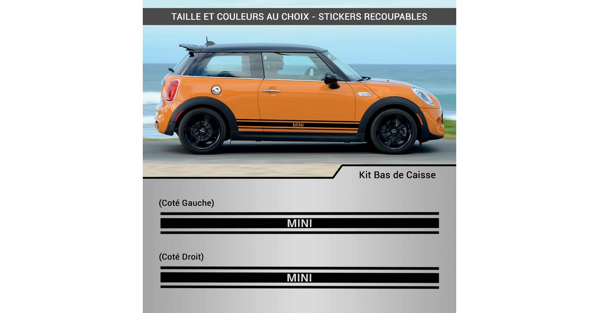 Kit Stickers Bas de Caisse Mini - Déco