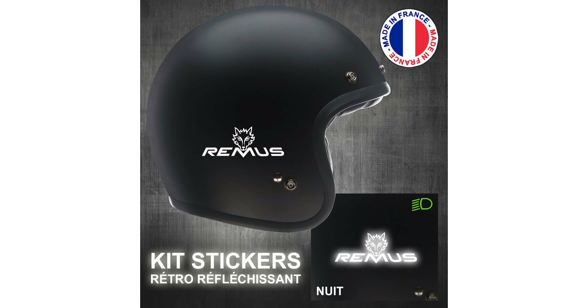 Stickers Remus Rétro Réfléchissant - Casque moto
