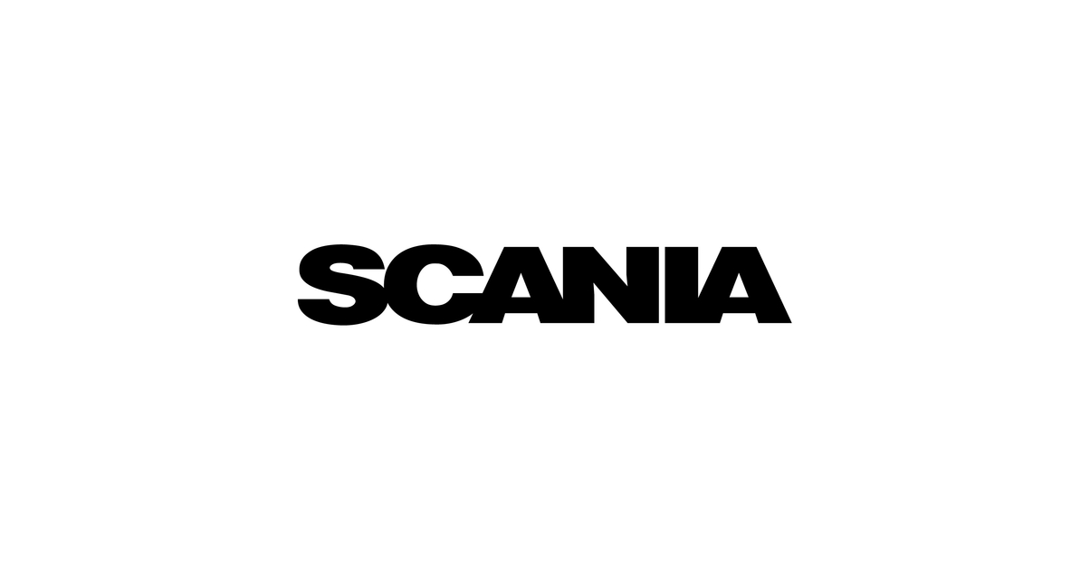 Autocollant Mural Scania - Noir Mat - PVC Souple - Décoration Voiture, Frigo, Meuble